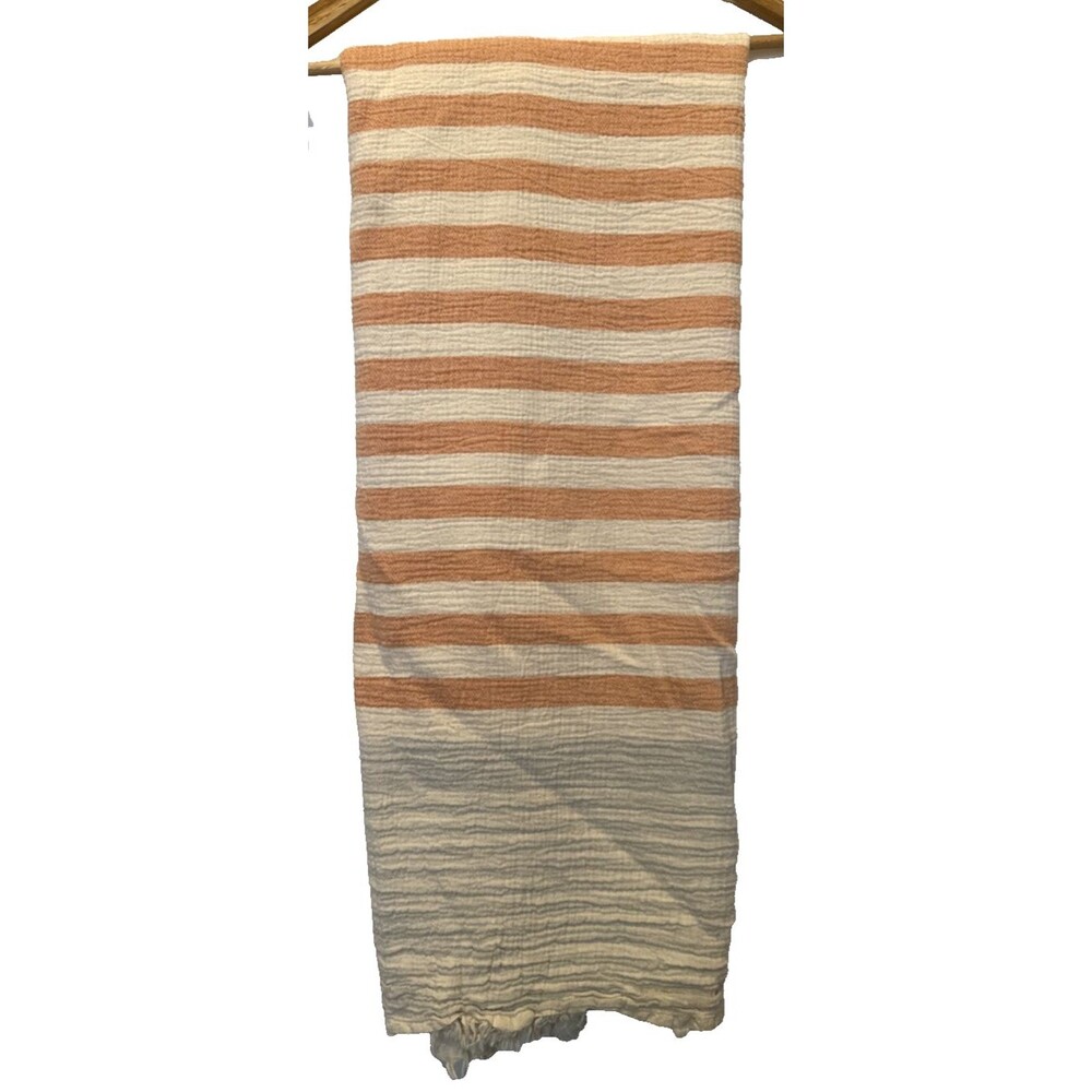 Fouta Greek Organic Cotton Bath Towel Beach Blanket Home Decor Striped Handmade